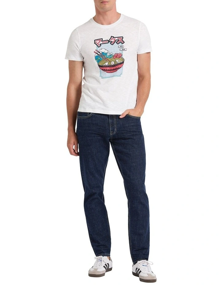 Crosby Tapered Leg Jean in Dark Indigo image 1