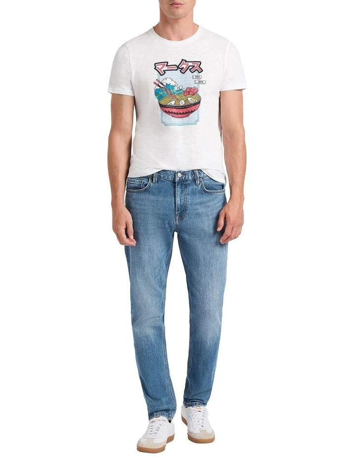 Hugo Relaxed Fit Jean in Mid Wash Vintage image 1