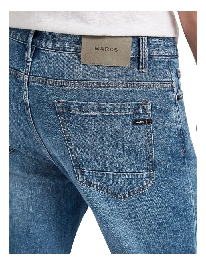 Hugo Relaxed Fit Jean in Mid Wash Vintage image 4