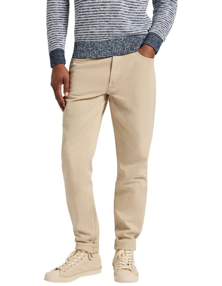 Crosby Tapered Leg Jean in Stone image 2