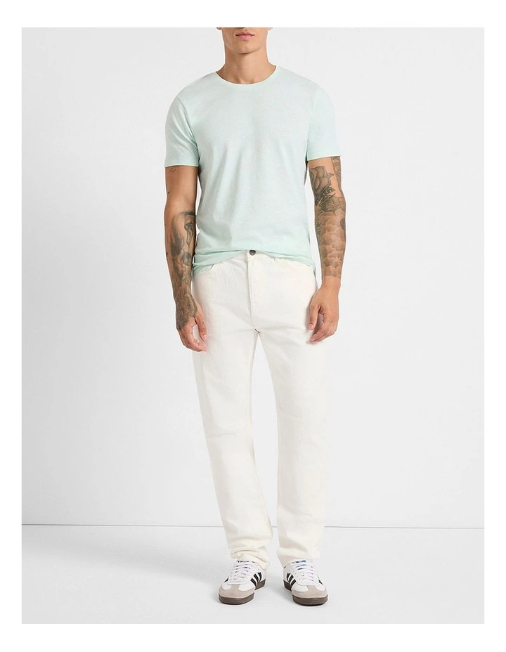Hugo Relaxed Fit Jean in Ivory image 2
