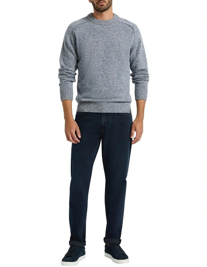 Crosby Tapered Leg Jean in Blue/Black image 1
