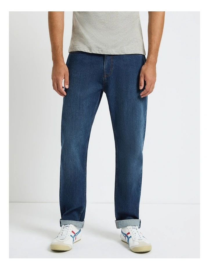 Hugo Relaxed Fit Jean in Vintage Blue image 2