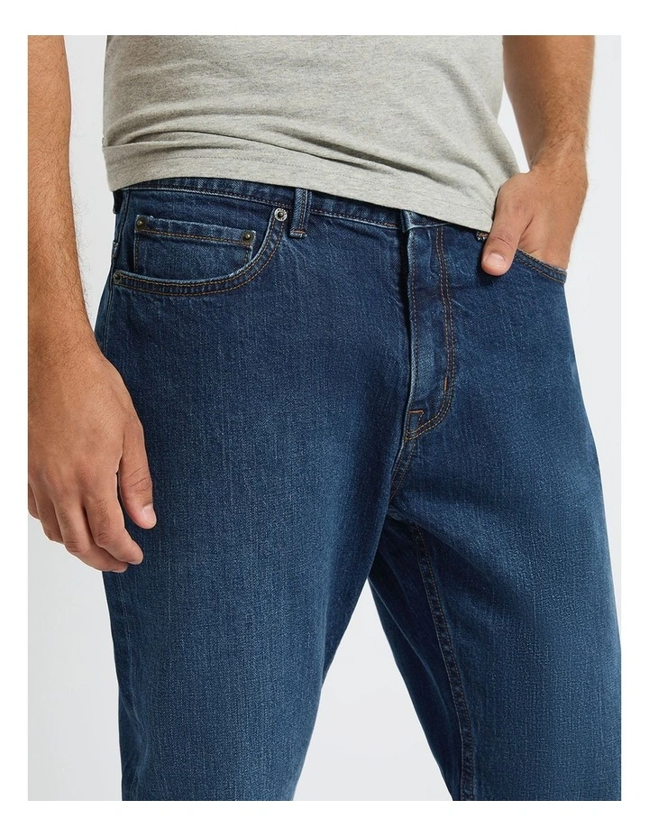Hugo Relaxed Fit Jean in Vintage Blue image 3