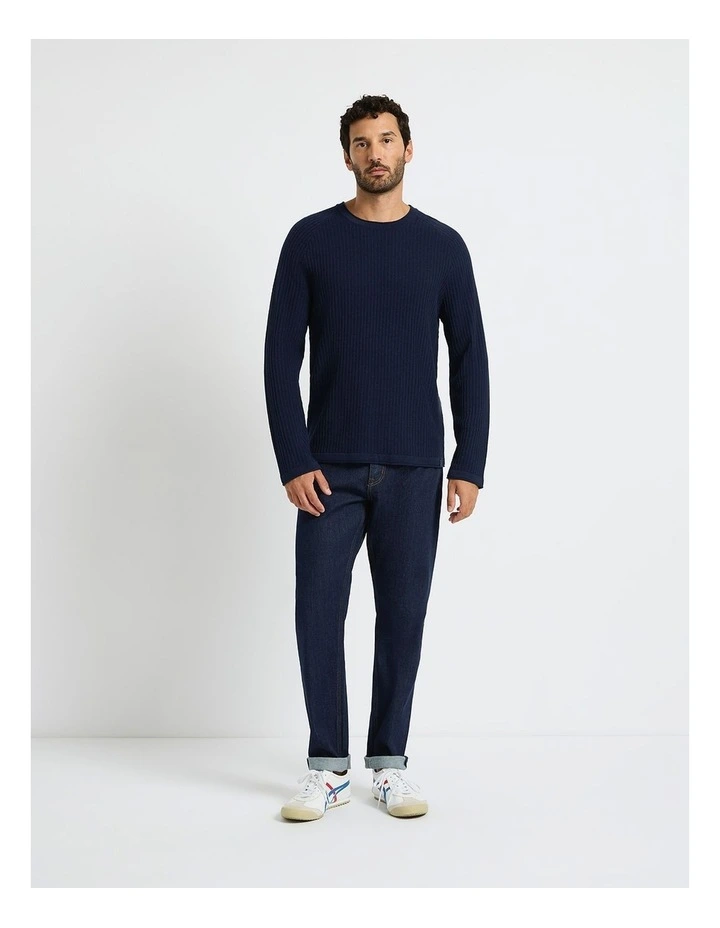 Crosby Tapered Leg Jean in Rinse Indigo image 1
