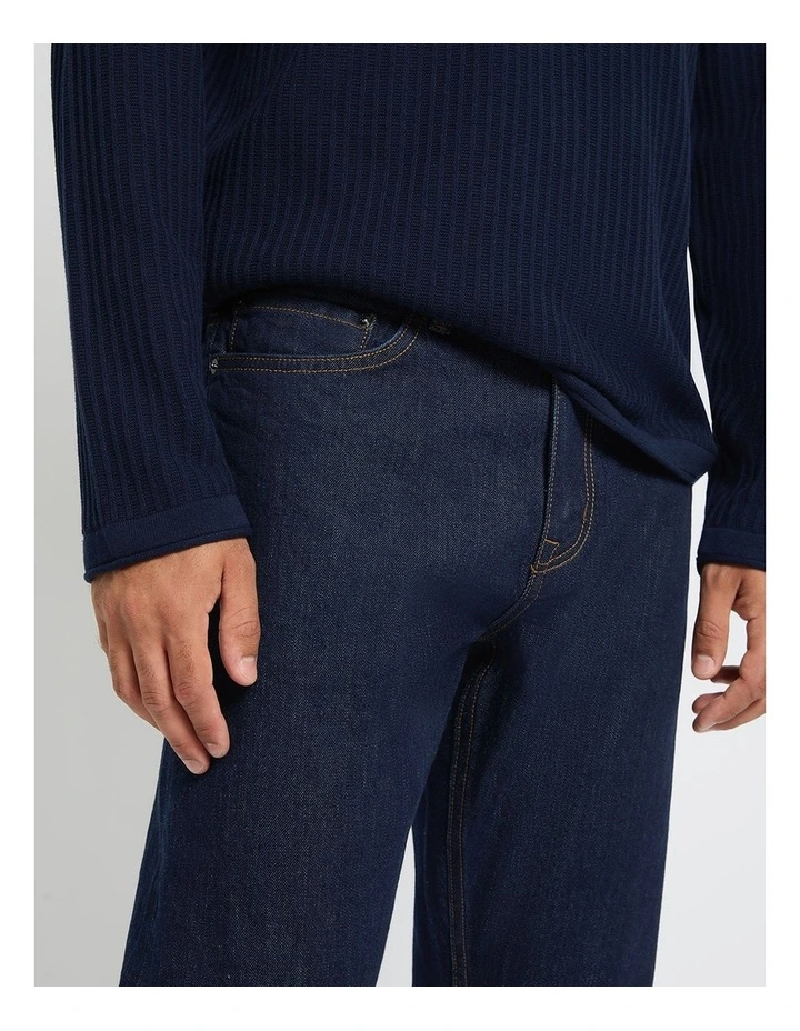 Crosby Tapered Leg Jean in Rinse Indigo image 4