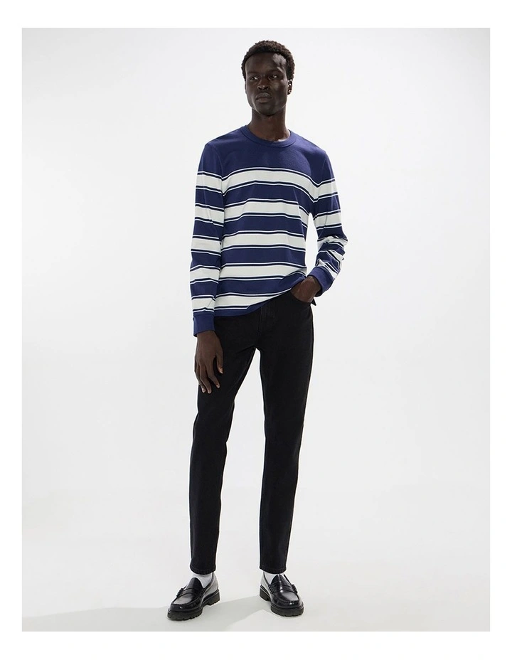 Jordan Slim Leg Jean in Black image 1