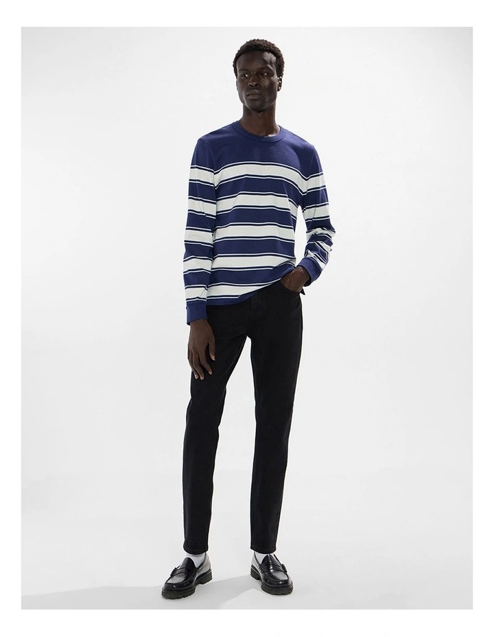 Jordan Slim Leg Jean in Black image 1