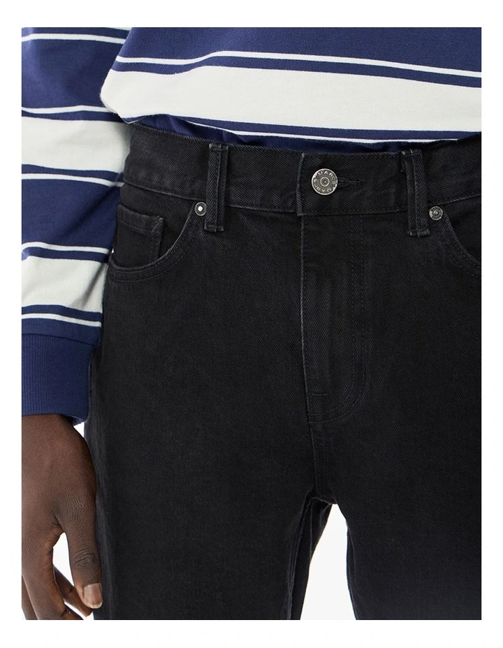 Jordan Slim Leg Jean in Black image 3