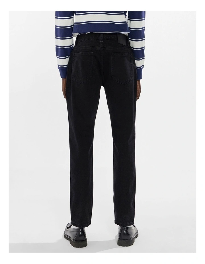 Jordan Slim Leg Jean in Black image 3