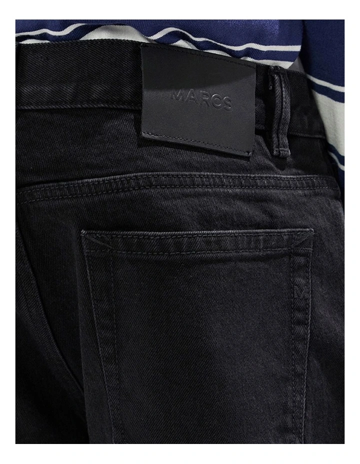 Jordan Slim Leg Jean in Black image 4