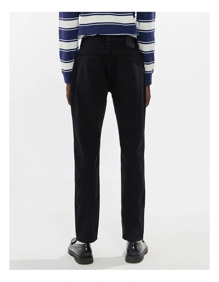 Jordan Slim Leg Jean in Black image 5