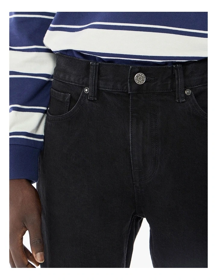 Jordan Slim Leg Jean in Black image 5