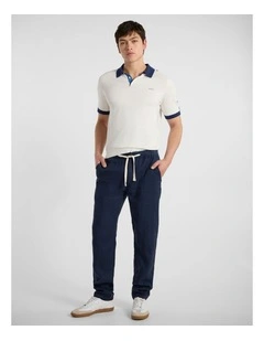 Jasper Linen Pant in Navy