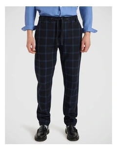 Colonel Cotton Linen Pant in Dark Navy