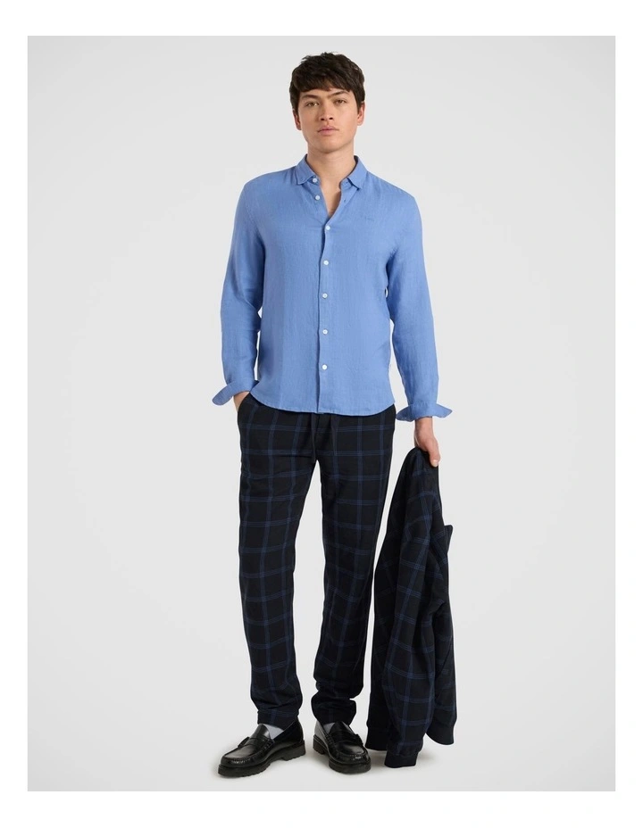 Colonel Cotton Linen Pant in Dark Navy image 1