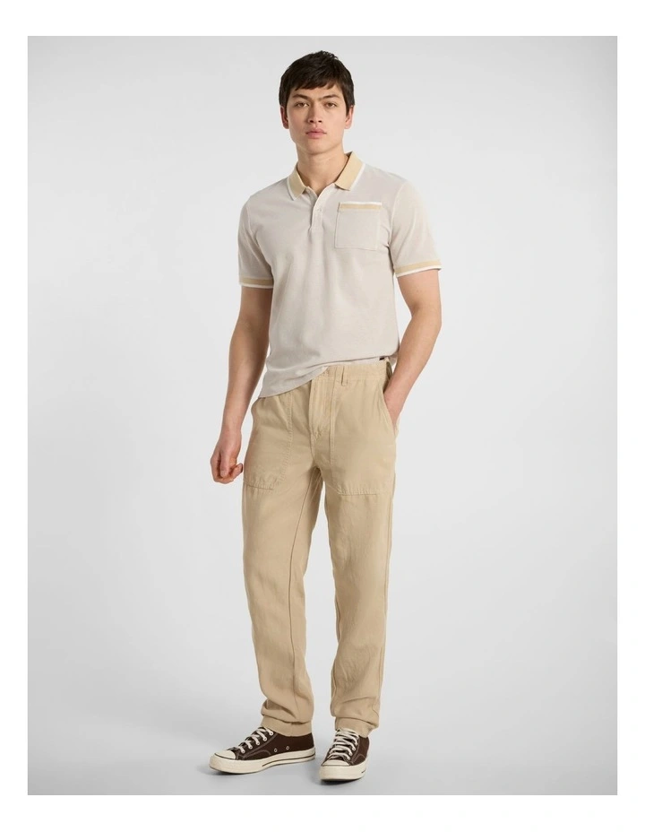 Romagna Utility Pant in Latte image 2