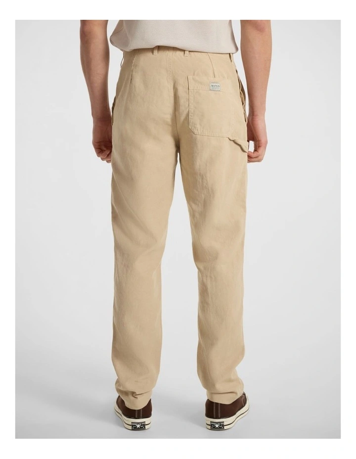 Romagna Utility Pant in Latte image 5