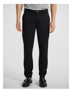 Brayden Slim Fit Chino Pant in Jet Black