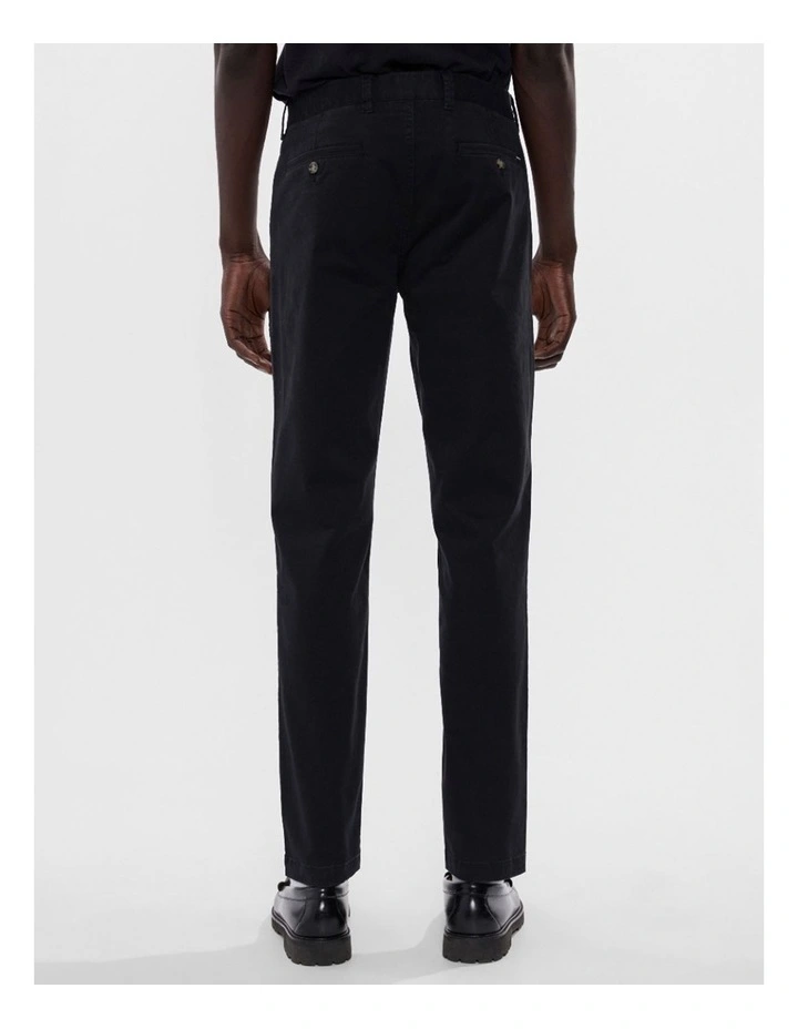 Brayden Slim Fit Chino Pant in Jet Black image 3