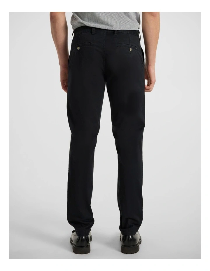 Brayden Slim Fit Chino Pant in Jet Black image 3