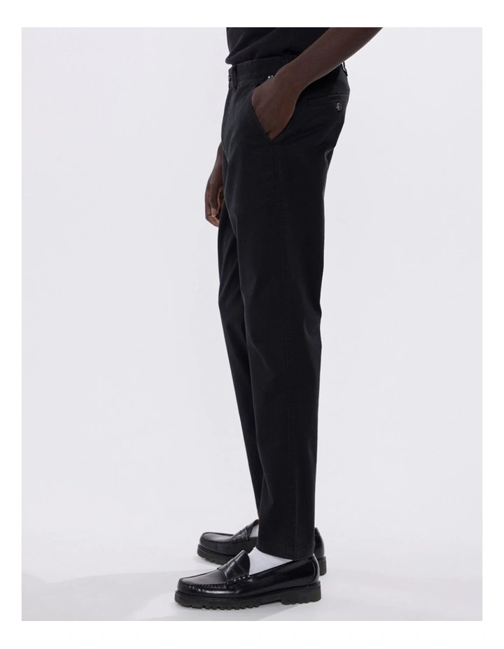 Brayden Slim Fit Chino Pant in Jet Black image 3