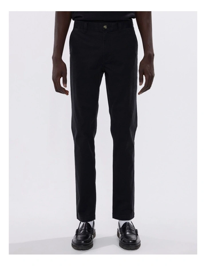 Brayden Slim Fit Chino Pant in Jet Black image 4