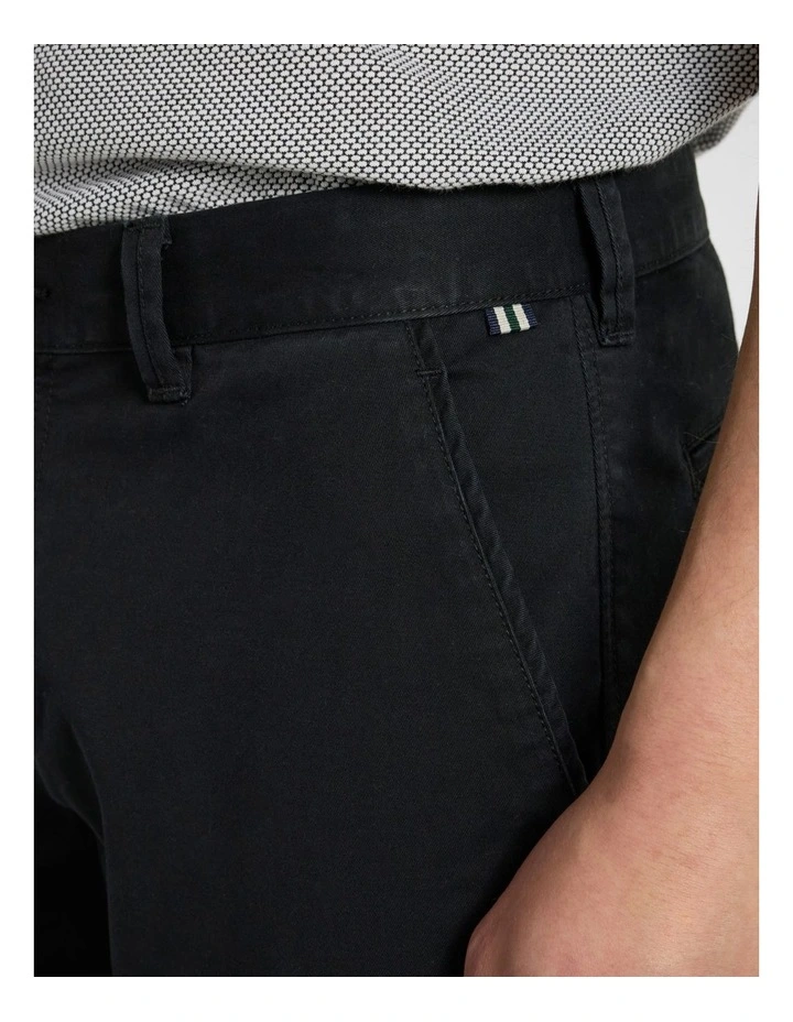 Brayden Slim Fit Chino Pant in Jet Black image 5