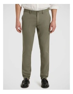 Brayden Textured Chino Pant in Dark Olive
