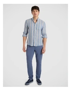 Brayden Textured Chino Pant in Navy