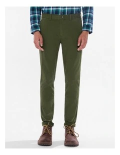 Brayden Slim Fit Chino Pant in Dark Forest
