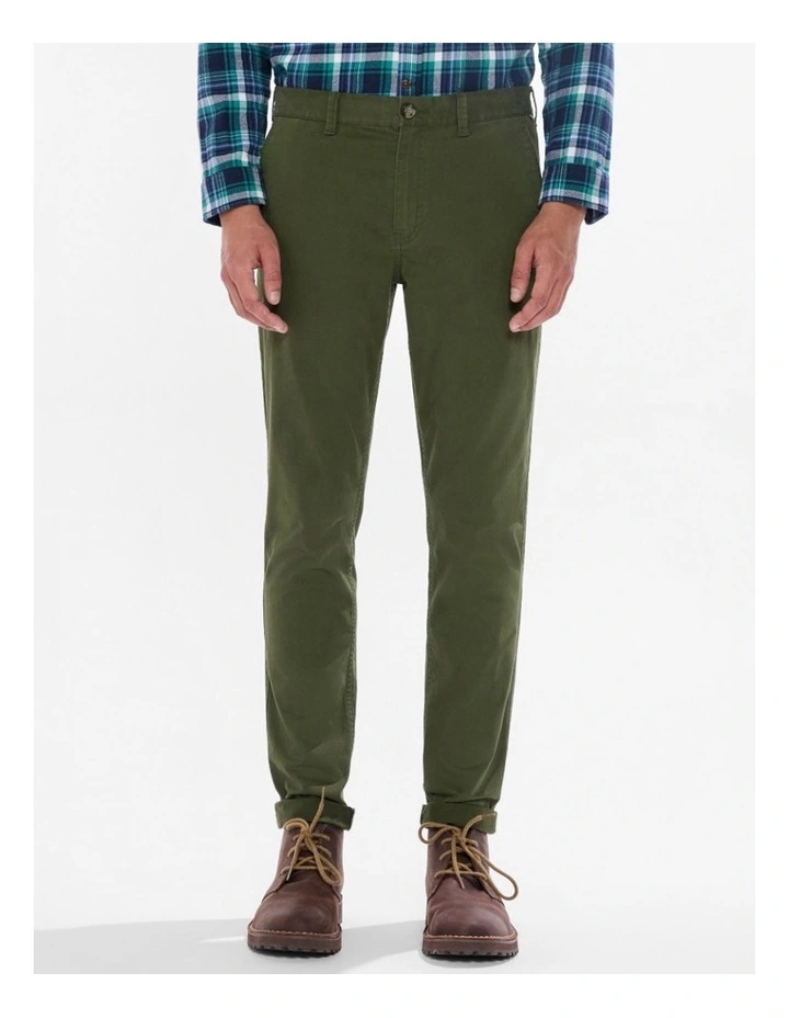 Brayden Slim Fit Chino Pant in Dark Forest image 2