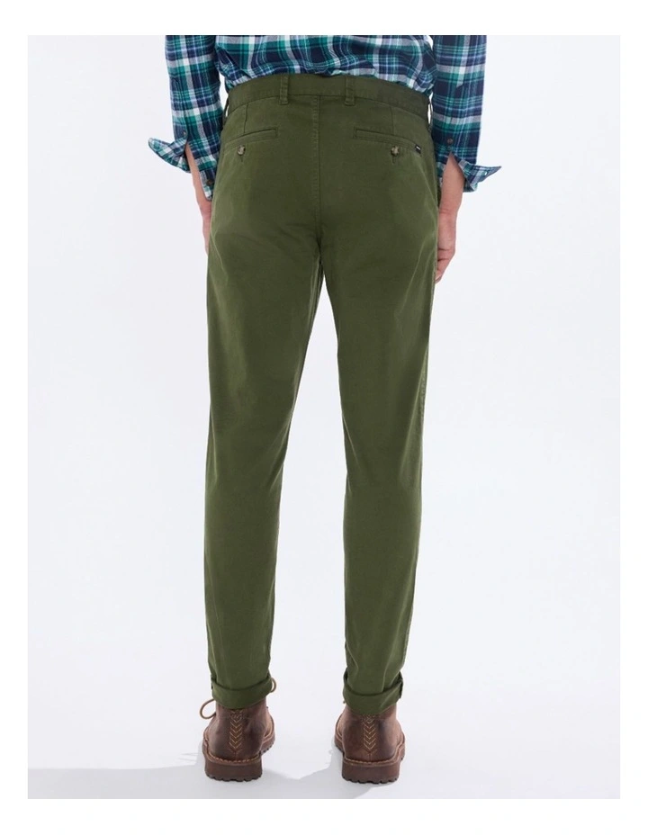 Brayden Slim Fit Chino Pant in Dark Forest image 4