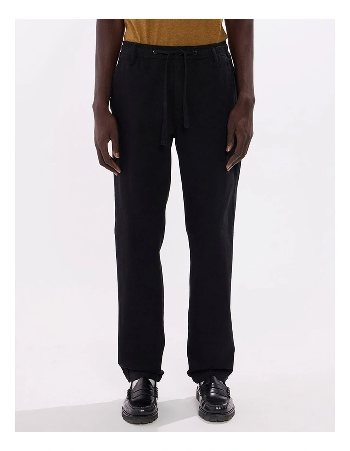Dave Slim Fit Pant in Black image 2