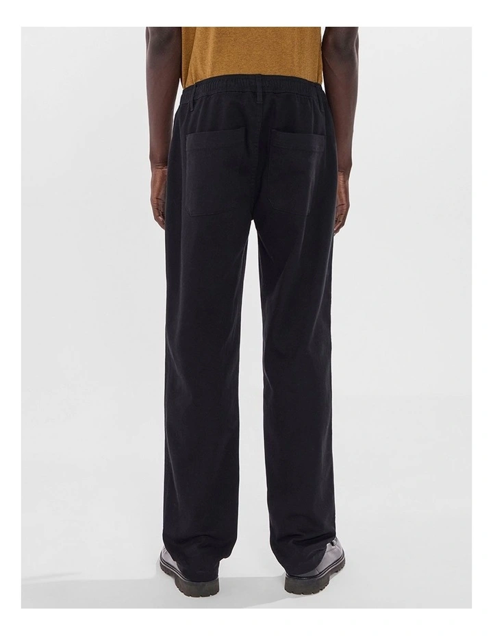 Dave Slim Fit Pant in Black image 3