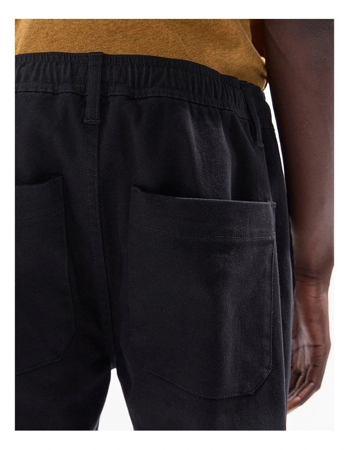 Dave Slim Fit Pant in Black image 4