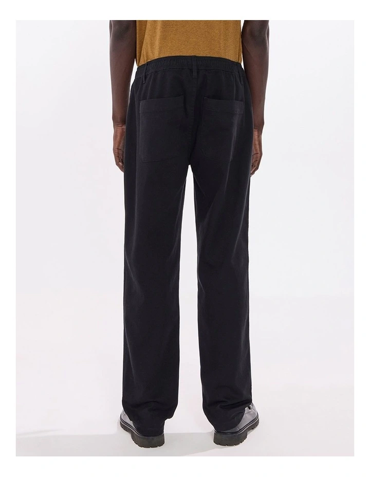 Dave Slim Fit Pant in Black image 5