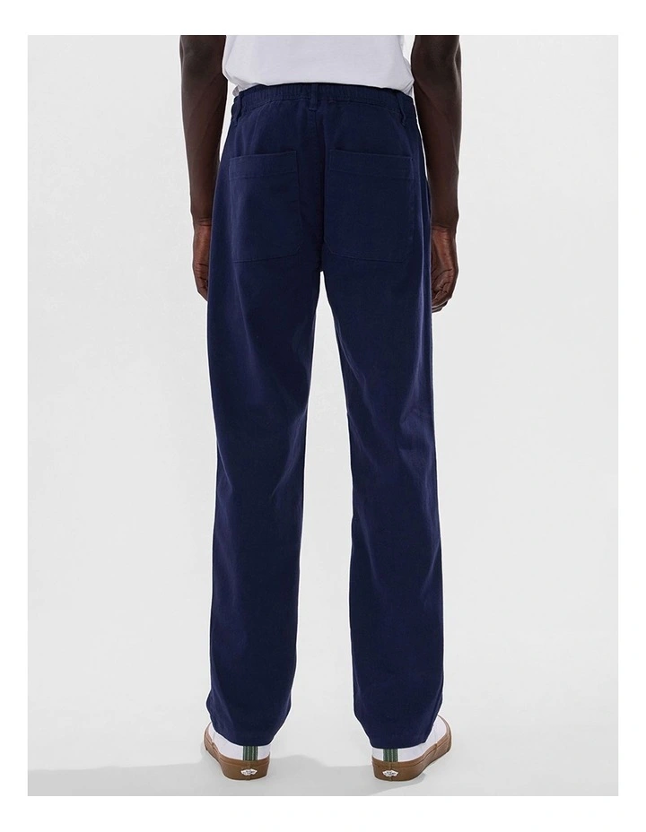 Dave Slim Fit Pant in Navy image 3