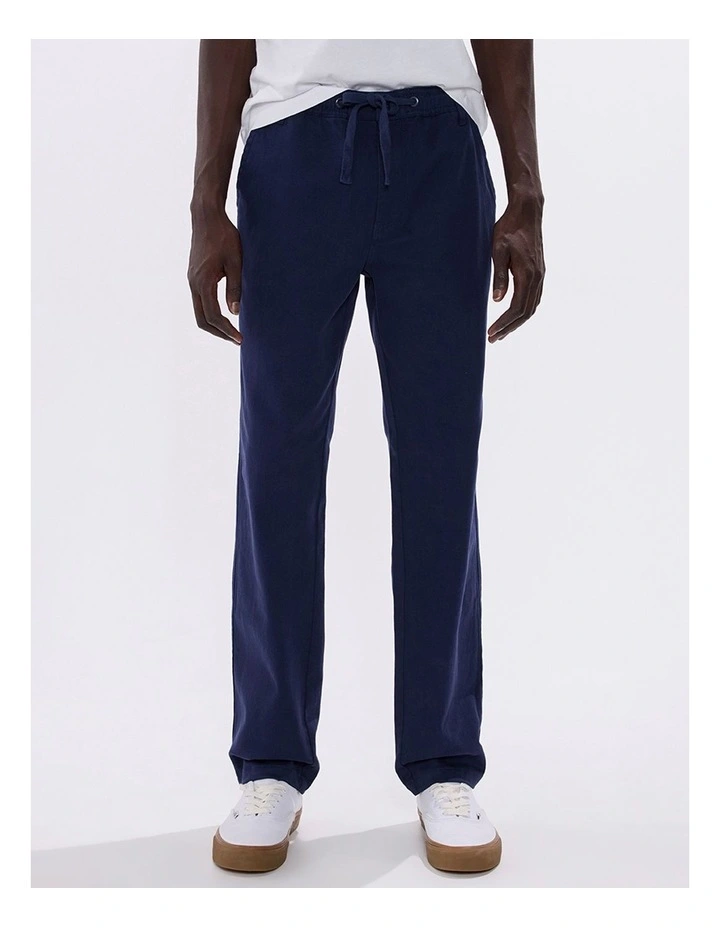 Dave Slim Fit Pant in Navy image 3