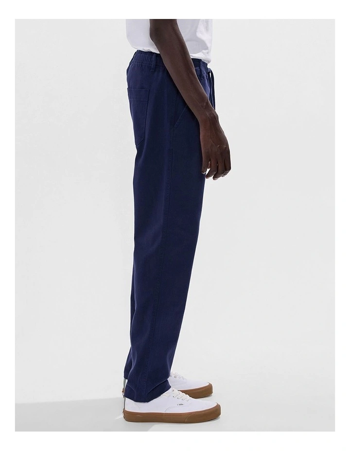 Dave Slim Fit Pant in Navy image 4