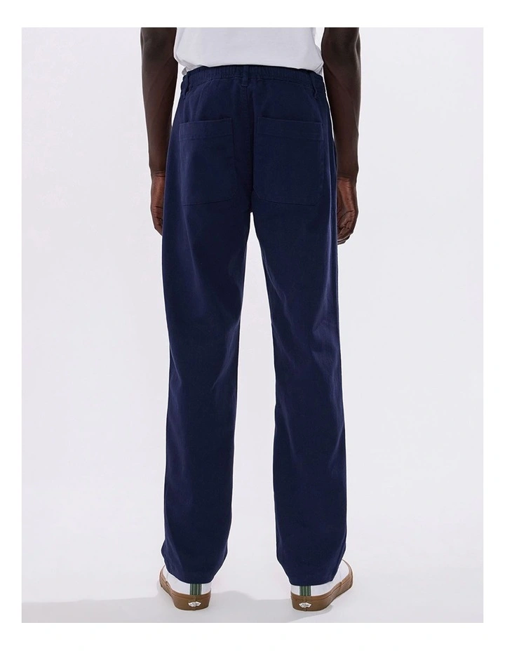 Dave Slim Fit Pant in Navy image 4