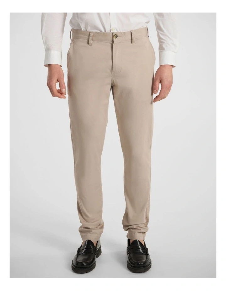 Brayden Slim Fit Chino Pant in Birch image 2