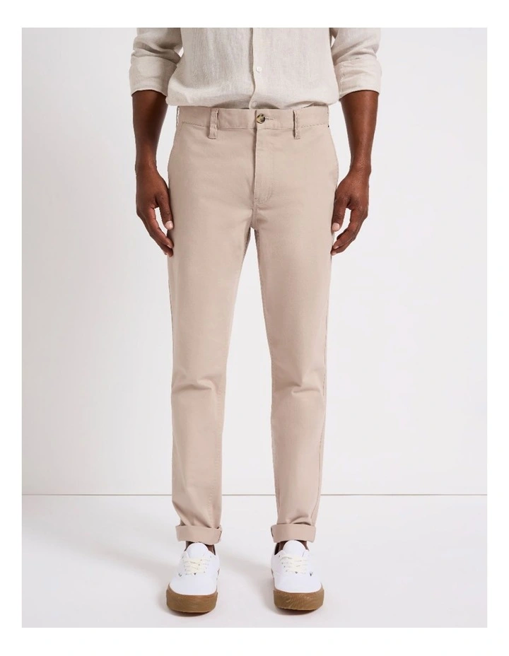 Brayden Slim Fit Chino Pant in Birch image 2