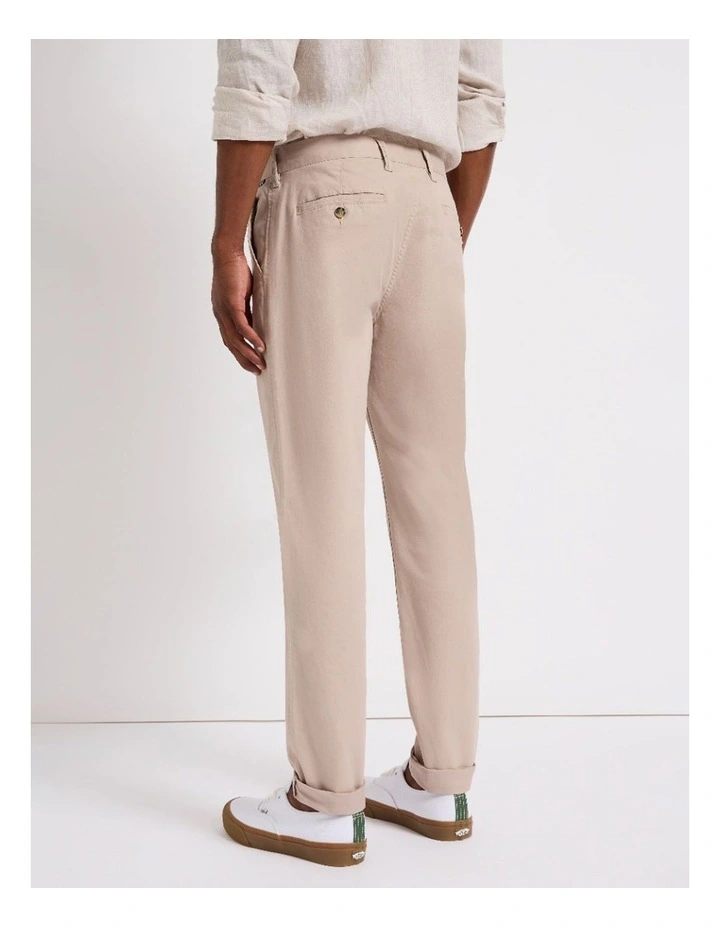 Brayden Slim Fit Chino Pant in Birch image 3