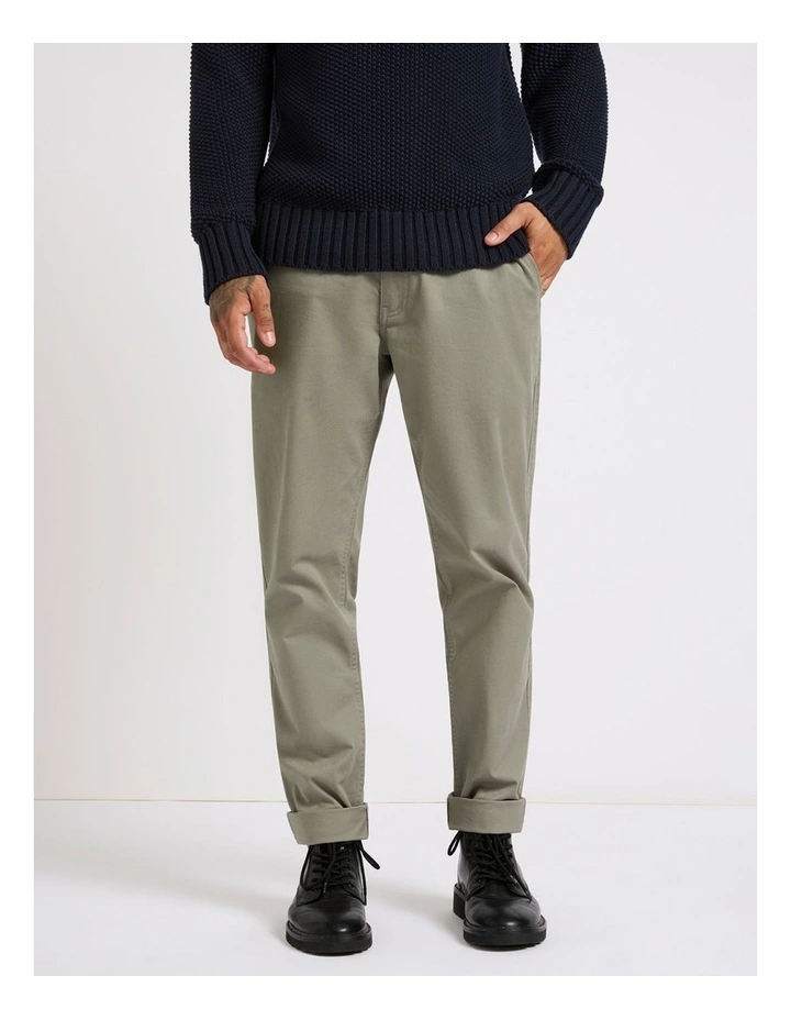 Brayden Slim Fit Chino Pant in Smoke Grey image 2
