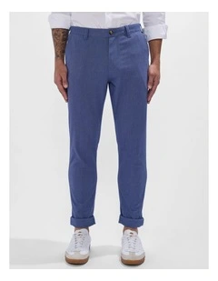 Brayden Textured Chino Pant in Navy