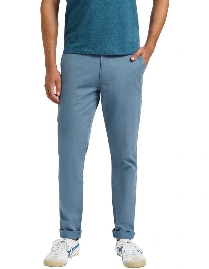 Brayden Slim Fit Chino Pant in Captains Blue image 4