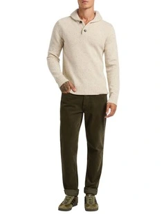 Matteo 5 Pocket Corduroy Pant in Dark Olive