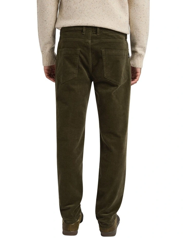 Matteo 5 Pocket Corduroy Pant in Dark Olive image 2
