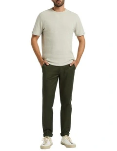 Matthew Slim Leg Pant in Dark Moss